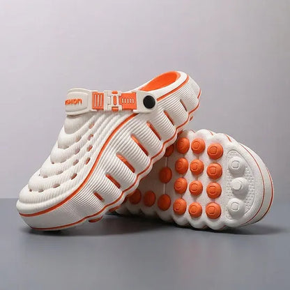 Men's Closed-Toe Clogs with Strap Detail