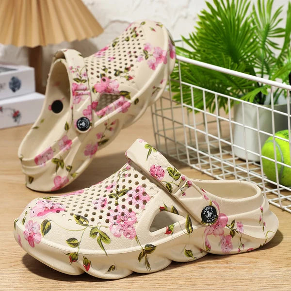 Women’s Floral Ventilated Garden Clogs