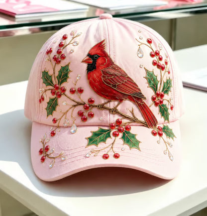 Women's Embroidered Nature Print Baseball Cap