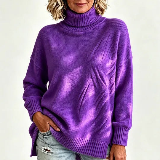 Women's Ribbed Turtleneck Sweater