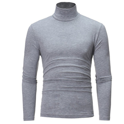 Men's Mock Turtleneck Long-Sleeve Shirt