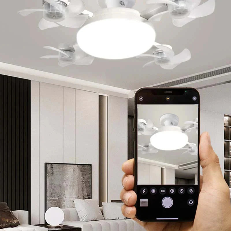 Ceiling Fan with LED Light and Remote Control