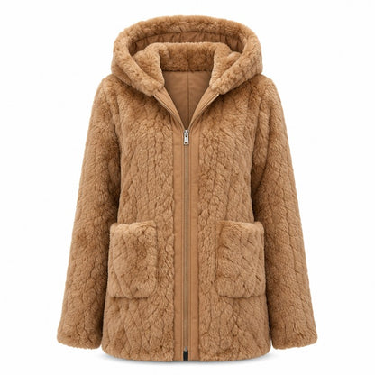 Women's Hooded Fleece Zip-Up Jacket