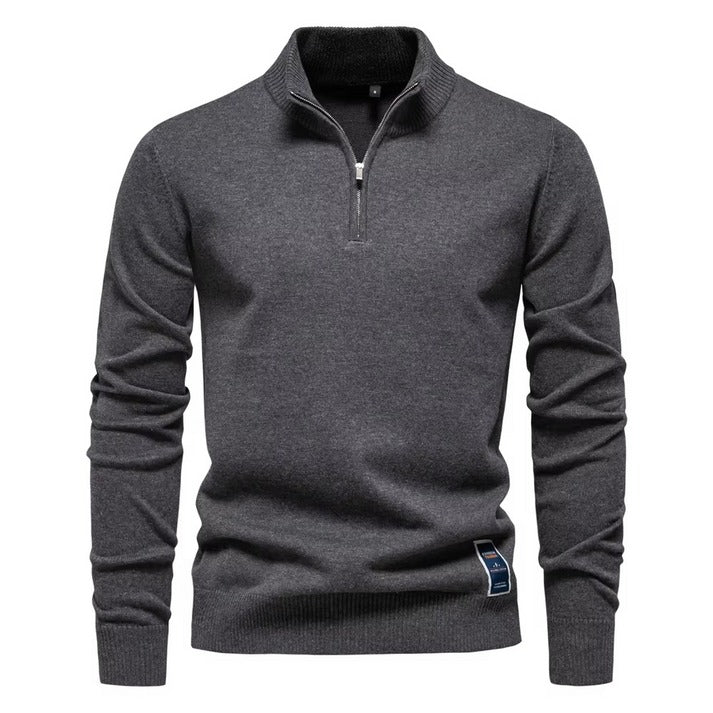 Men's Quarter-Zip Pullover Sweater