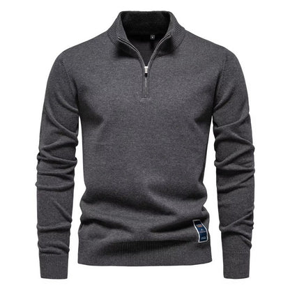 Men's Quarter-Zip Pullover Sweater