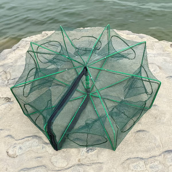 Foldable Multi-Entry Fishing Net