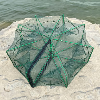 Foldable Multi-Entry Fishing Net