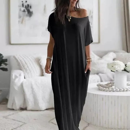 Women's Off-Shoulder Loose-Fit Dress