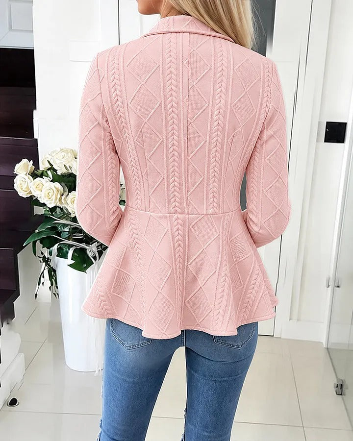 Women's Argyle Button Cardigan