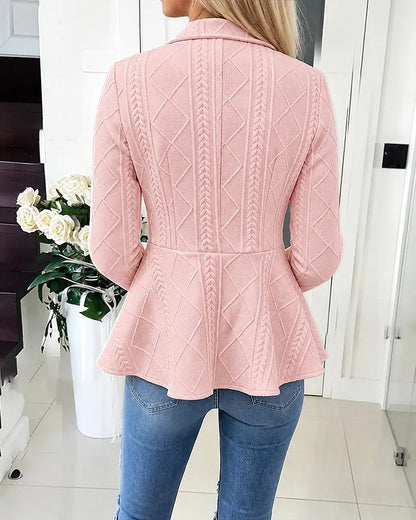 Women's Argyle Button Cardigan