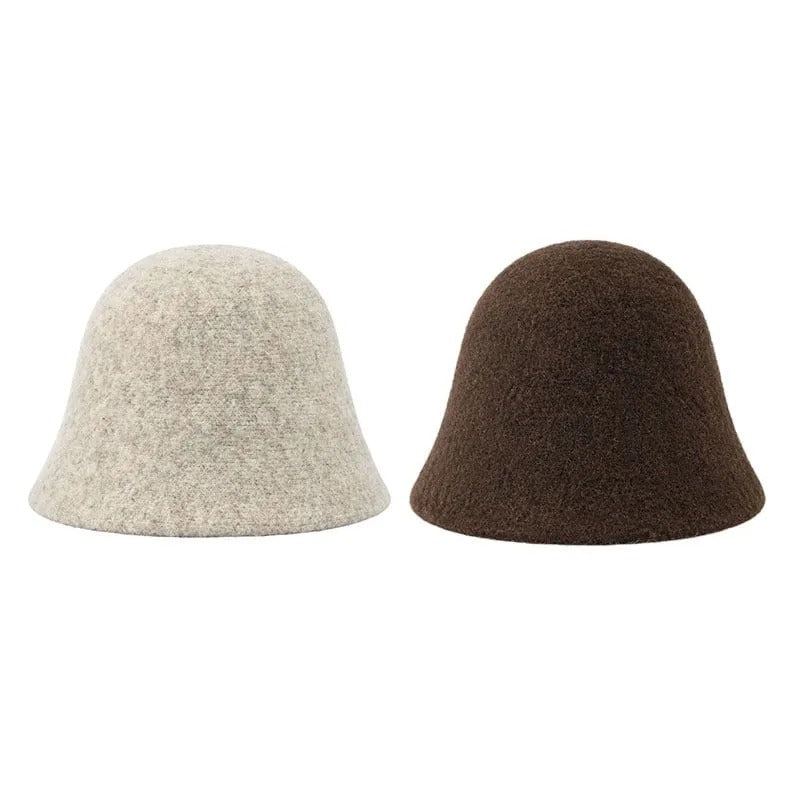 Women's Textured Bucket Hat with Rounded Crown
