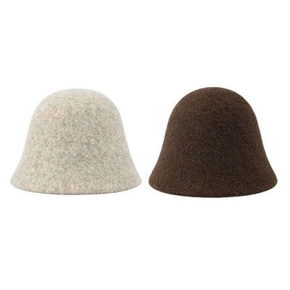 Women's Textured Bucket Hat with Rounded Crown