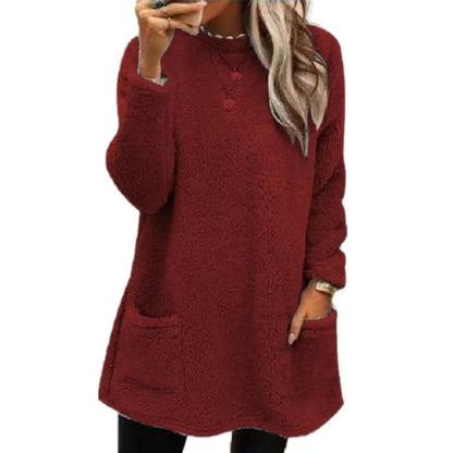 Women's Textured Round Neck Sweater