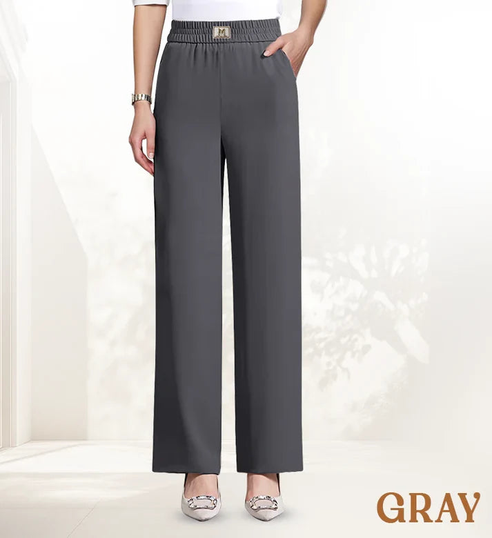 Women's High-Rise Pull-On Wide-Leg Pants