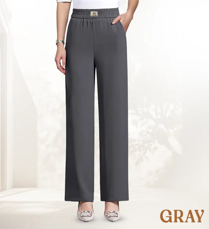 Women's High-Rise Pull-On Wide-Leg Pants