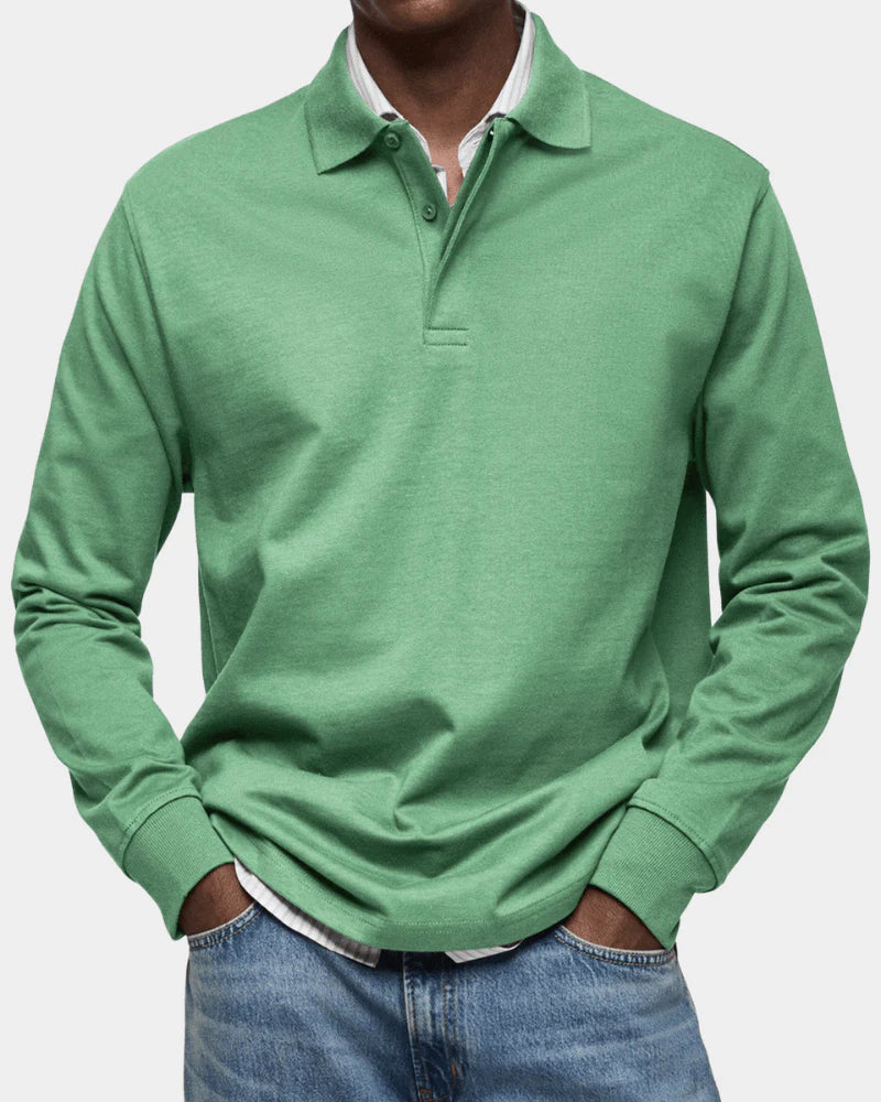 Men's Long-Sleeve Polo Shirt