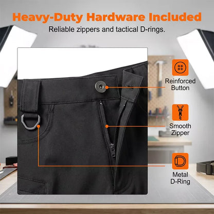 Men's Multi-Pocket Utility Work Pants