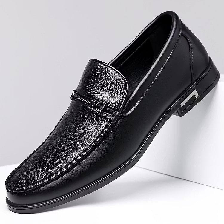 Men's Leather-Look Penny Loafers