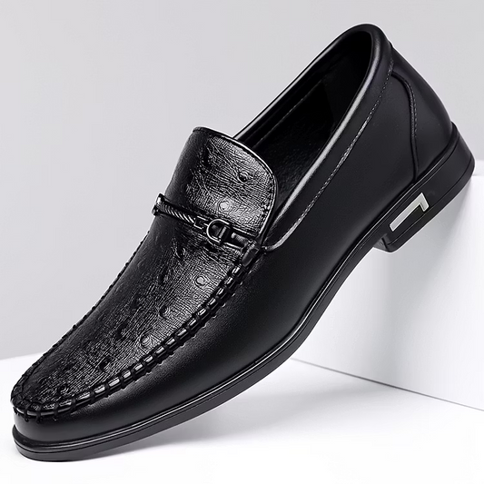 Men's Leather-Look Penny Loafers