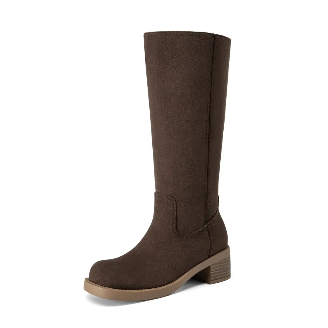 Women's Knee-High Block Heel Boots