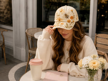 Women's Embroidered Nature Print Baseball Cap