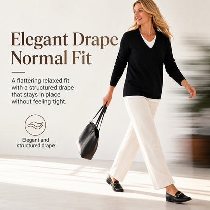 Women's V-Neck Layered Look Top
