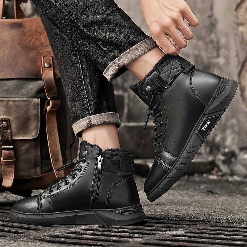 Men’s Fleece-Lined Comfort Chukka Boots