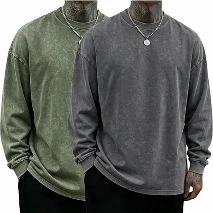 Men's Oversized Washed Casual Shirt