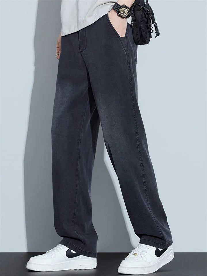 Men's Loose Straight Denim Jeans