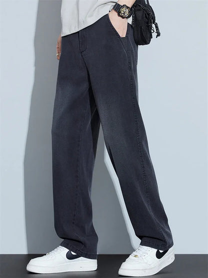 Men's Loose Straight Denim Jeans