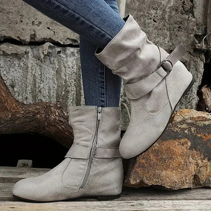 Women's Buckle Strap Ankle Boots