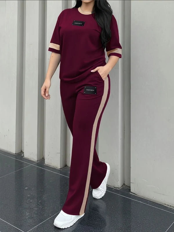 Women's T-Shirt and Pants Set