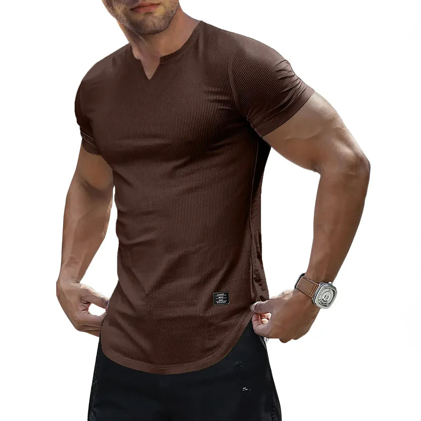 Men's Slim Fit V-Neck Performance T-Shirt