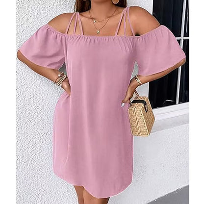 Women's Cold Shoulder Strappy Dress
