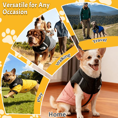 Dog Winter Coat With High Collar