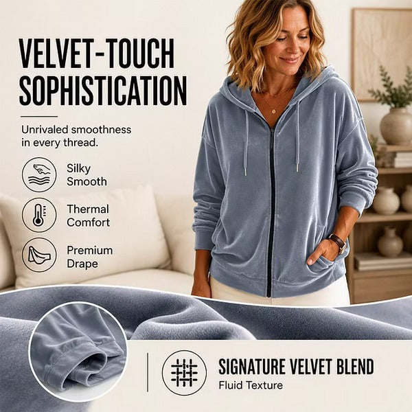 Women's Hooded Zip-Front Jacket
