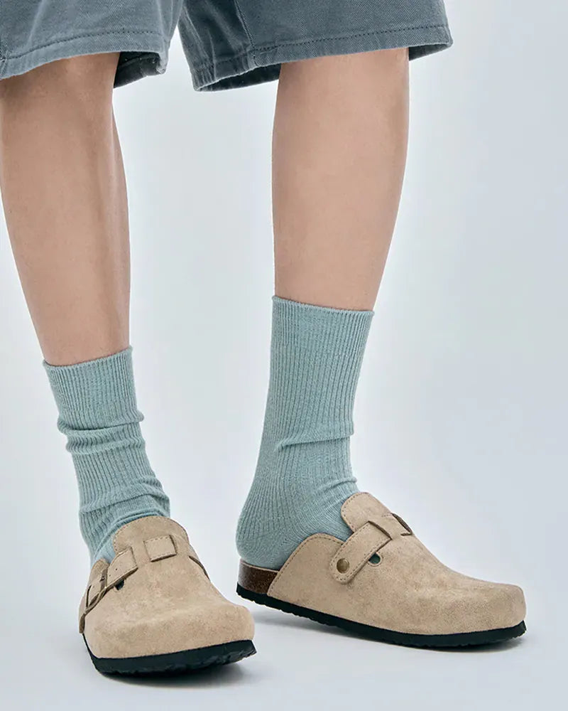 Men's Buckle Clog Slippers