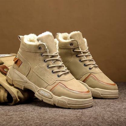 Men's Lace-Up High-Top Boots