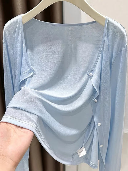 Women's Button-Front Cardigan