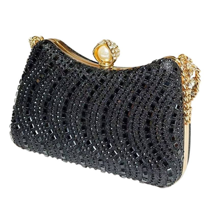 Women’s Pearl Clasp Evening Clutch