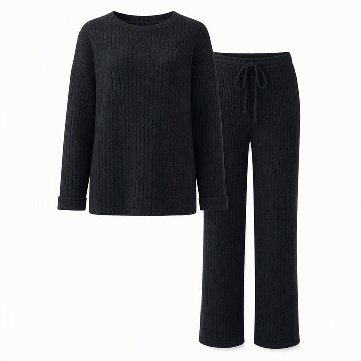 Women's Ribbed Two-Piece Lounge Set