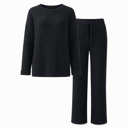 Women's Ribbed Two-Piece Lounge Set