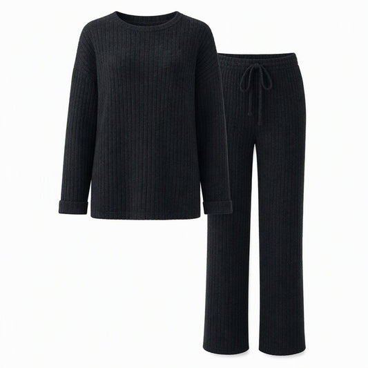 Women's Ribbed Two-Piece Lounge Set