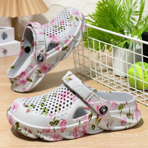 Women’s Floral Ventilated Garden Clogs