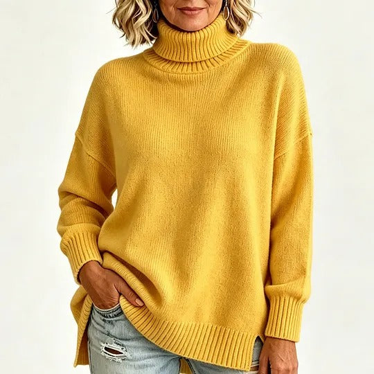 Women's Ribbed Turtleneck Sweater