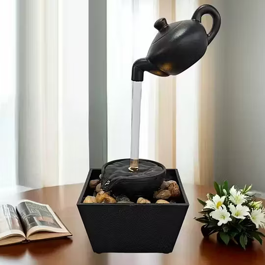 Floating Teapot Tabletop Water Fountain