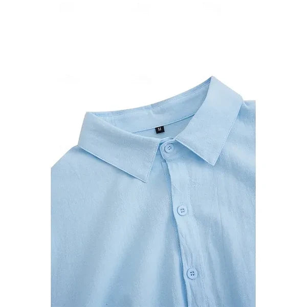 Men's Relaxed Button-Up Shirt