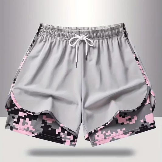 Women's Athletic Layered Running Shorts