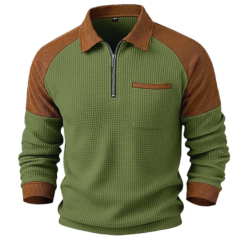 Men's Textured Quarter-Zip Pullover