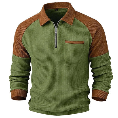 Men's Textured Quarter-Zip Pullover